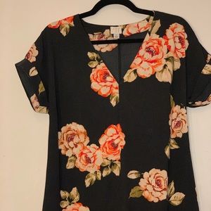 A New Day Floral Shift Dress